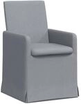 vidaXL Esszimmerst&uuml;hle 2 Stk Hellgrau 57 x 67 x 95 cm Stoff 42017903