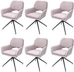 MCW Esszimmerstuhl N74 6er-Set Stoff Boucle 540g/m&sup2; Beige
