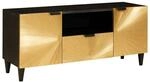 vidaXL TV-Schr&auml;nk Schwarz und Gold 105 x 33 x 46 cm Holzwerkstoff 4017842