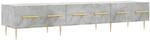 vidaXL TV-Schrank Betongrau 150x36x30 cm Holzwerkstoff 829144