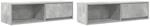 vidaXL TV-Schr&auml;nke 2 Stk Betongrau 100x31x25,5 cm Holzwerkstoff 861479