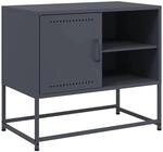 vidaXL TV-Schrank Anthrazit 68x39x60,5 cm Stahl 846520