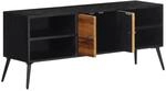 vidaXL TV-Schrank 112x31x45 cm Massivholz Teak