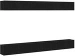 vidaXL TV-Schrank-Set 6-Tlg Schwarz Eichen-Optik 100 x 30 x 30 cm 3333059