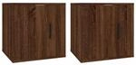 vidaXL TV-Wandschr&auml;nke 2 Stk Braun Eichen-Optik 40x34,5x40 cm 816655