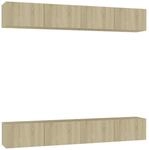 vidaXL TV-Schr&auml;nke 4 Stk Sonoma-Eiche 100x30x30 cm Holzwerkstoff 3078956