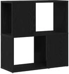 vidaXL TV-Schrank-Set Schwarz 60 x 24 x 63 cm Holzwerkstoff 863153