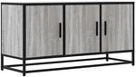 vidaXL TV-Schrank Grau Sonoma 100x35x50 cm Holzwerkstoff und Metall 848832