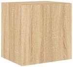 vidaXL TV-Wandschrank mit LED-Leuchten Sonoma-Eiche 40,5x35x40 cm 837250