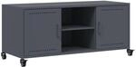 vidaXL TV-Schrank Anthrazit 100,5x39x43,5 cm Stahl 846664