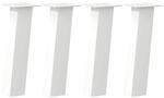 vidaXL Couchtischbeine 4 Stk Wei&szlig; 30 cm Stahl 4012497
