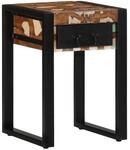 vidaXL Beistelltisch Mehrfarbig 35x35x50 cm Altholz Massiv 4015944