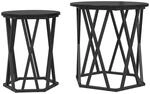 vidaXL Couchtisch 2 Stk Schwarz Eichen-Optik 50 x 50 x 50 cm 868261