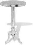 vidaXL Beistelltisch Rund Aluminium Silbern 243513