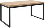 Homestyle4u Esstisch Industrial Style Eiche Grau 160x90 cm 3126