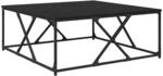 vidaXL Couchtisch Schwarz Eichen-Optik 100 x 100 x 40 cm Holzwerkstoff 882771