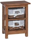 vidaXL Beistelltisch Braun Massivholz Mahagoni 42012406