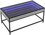 vidaXL Couchtisch mit Infinity-LED Grau Sonoma 90x50x41 cm 847690