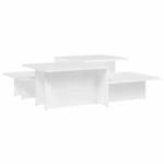 vidaXL Couchtische 2 Stk Wei&szlig; Holzwerkstoff 3216149
