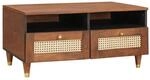 vidaXL Kaffee-Tische Braun 80 x 54 x 40 cm Rohr und massives Mangoholz 4018893