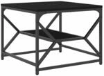 vidaXL Couchtisch Schwarze Eiche 51 x 50 x 40 cm 868225