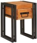 vidaXL Beistelltisch 30 x 30 x 40 cm Massives Akazienholz und Metall 4016717