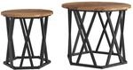 vidaXL Beistelltisch 2 Stk Altholz 50 x 50 x 40 cm 868247