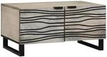 vidaXL Couchtisch Beige und Schwarz 80 x 50 x 40 cm 4017977