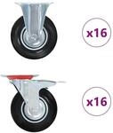 vidaXL 32 Stk Rollen 125 mm 278050