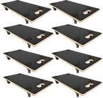 PROREGAL Mega Deal 8x Profi Transportroller mit 4 Rollen HxBxT 11,5 x 30 x 60 cm