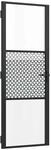 vidaXL Glast&uuml;r Schwarz 76 x 3,5 x 201,5 cm Aluminium 42012449