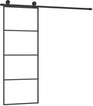 vidaXL Schiebet&uuml;r mit Beschlag 76x205 cm ESG-Glas & Aluminium 3152146