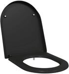 vidaXL Toilettensitz Schwarz 49 x 36 x 4 cm Duroplast 42002356