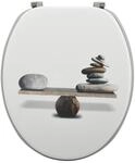 MSV WC-Sitz Spirit MDF 42,5 cm x 36,5 cm x 5 cm Mehrfarbig