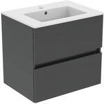 Ideal Standard M&ouml;belpaket Eurovit+ Unterschrank und Waschtisch 61 cm Grau