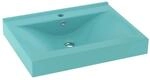 vidaXL Luxus-Waschbecken mit Hahnloch Matt-Hellgr&uuml;n 60x46 cm Keramik 147024