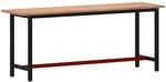 vidaXL Werkbank 200x55x81,5 cm Massivholz Buche und Metall 3188907