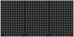 JAN NOWAK Perforierte Werkzeugtafel 120 x 60 cm PAULA All Black Schwarz