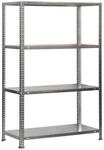 PROREGAL Schraubregal Panda Mid HxBxT 150 x 100 x 40 cm Fachlast 75 kg Verzinkt