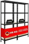PROREGAL Mega Deal 2x Schwerlastregal APOLLO HxBxT 180 x 75 x 30 cm Fachlast 175kg