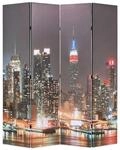 vidaXL Raumteiler Klappbar 160 x 170 cm New York bei Nacht 245862