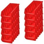 PROREGAL SuperSparSet 10x Sichtlagerbox 2L HxBxT 7,5 x 11,6 x 21,2 cm...