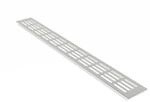 MS Beschl&auml;ge L&uuml;ftungsgitter 60 x 1200 mm Alu Silber F1 Eloxiert Bel&uuml;ftungsgitter