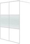 vidaXL Duschwand f&uuml;r Begehbare Dusche Wei&szlig; 140x195 cm ESG-Klarglas 152154