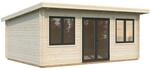 Palmako Holz-Gartenhaus Lisandra Pultdach Tauchgrundiert 550 cm x 400 cm