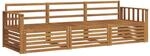 vidaXL Outdoor-Sofagarnitur 3-Tlg Natur 3372929