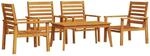 vidaXL 5-Tlg Garten-Lounge-Set Massivholz Akazie 3211803
