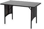 MCW Poly-Rattan Esstisch G16 Schwarz