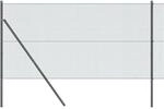 vidaXL Zaunpfosten Grau 25 x 1 m 16 x 16 mm Netz Stahl 3351844