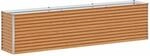vidaXL Hochbeet Hellbraun 290 x 50 x 68 cm Verzinkter Stahl 42017354